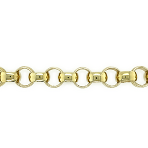 New 9ct Gold 8.5" Patterned Belcher Link Bracelet 51 grams