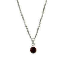 Load image into Gallery viewer, New 925 Silver January Birthstone Pendant 18&quot;/20&quot; Necklace
