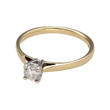 Load image into Gallery viewer, New 9ct Yellow Gold &amp; Diamond Solitaire Ring with 0.83ct Diamond in size N with the weight 1.90 grams
