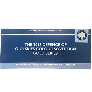 2018 Elizabeth II Defence of Our Skies Sovereign Colour Series