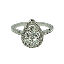 Load image into Gallery viewer, SALE 18ct White Gold &amp; Diamond Cluster Ring
