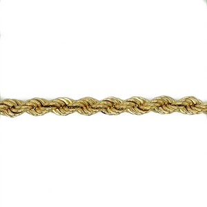 New 9ct Gold 9" Rope Bracelet 30 grams