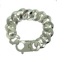 Load image into Gallery viewer, New Solid 925 Silver 9.25&quot; Curb Bracelet 207 grams
