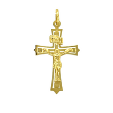 Load image into Gallery viewer, New 9ct Gold Open Detail Crucifix Pendant
