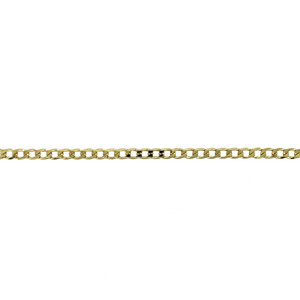 New 9ct Gold 7" Curb Bracelet