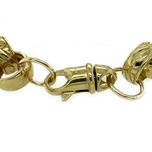 Load image into Gallery viewer, New 9ct Yellow Gold 8.5&quot; Patterned and Plain Belcher Link Bracelet with the weight 51.60 grams
