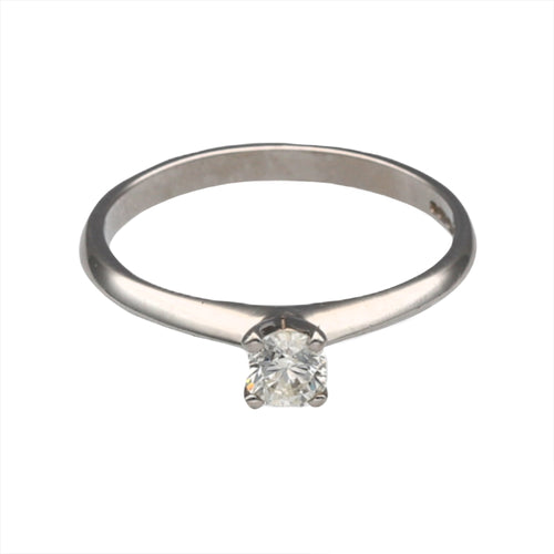 18ct White Gold & Diamond 25pt Solitaire Ring