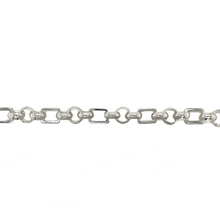 Load image into Gallery viewer, New 925 Silver &amp; Cubic Zirconia 28&quot; Gypsy Link Chain 85 grams
