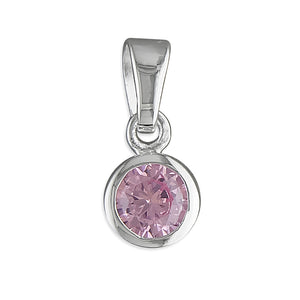 New 925 Silver October Birthstone Pendant 18"/20" Necklace