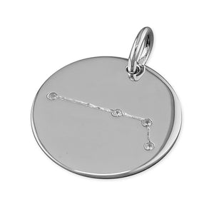 New 925 Silver & Cubic Zirconia Aries Constellation Pendant