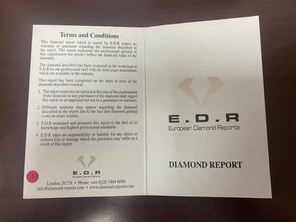 New 18ct White Gold & 90pt Brilliant Cut Diamond Solitaire Ring