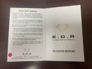 New 18ct White Gold & 90pt Brilliant Cut Diamond Solitaire Ring