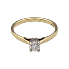 Load image into Gallery viewer, 9ct Gold &amp; Diamond Solitaire Ring

