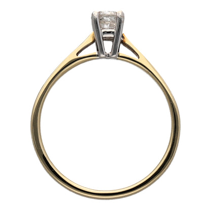 9ct Gold & Diamond Solitaire Ring
