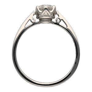 New 18ct White Gold & Diamond 51pt Solitaire Ring
