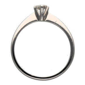 New 9ct White Gold & Diamond 15pt Solitaire Ring