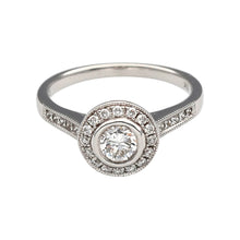 Load image into Gallery viewer, New 18ct White Gold &amp; Diamond Set Halo Ring
