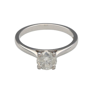18ct White Gold & 1ct Diamond Solitaire Ring