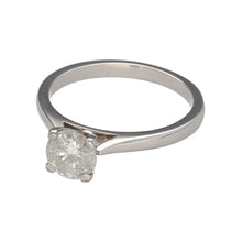 Load image into Gallery viewer, New 18ct White Gold &amp; 1ct Diamond Solitaire Ring in size O with the weight 3.70 grams. The Diamond is brilliant cut and four claw set. The Diamond is approximately 1ct with clarity Si3 and colour G - H
