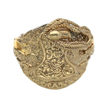 Load image into Gallery viewer, New 9ct Solid Gold Saddle Ring (W)
