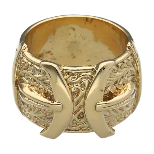New 9ct Solid Gold Buckle Ring (W)
