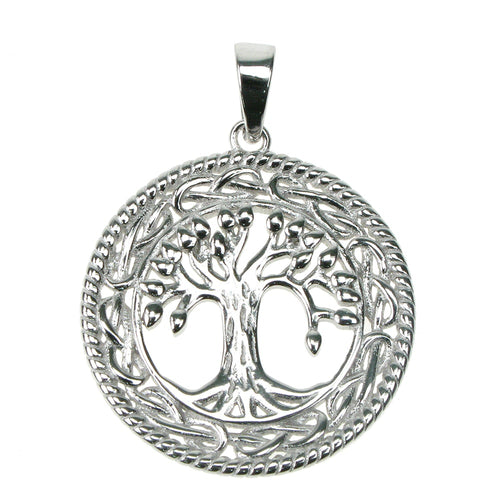 925 Silver Tree of Life Infinity Knot Pendant