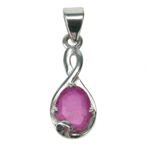 925 Silver & Ruby Pendant