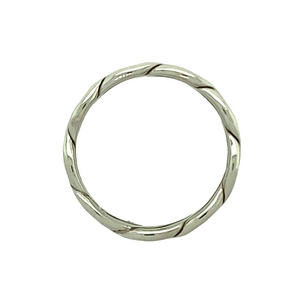 New 9ct White Gold 5mm Celtic Band Ring