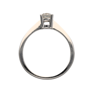 New 9ct White Gold & Diamond Set Solitaire Ring