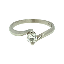 Load image into Gallery viewer, 18ct White Gold &amp; Diamond Set Solitaire Twist
