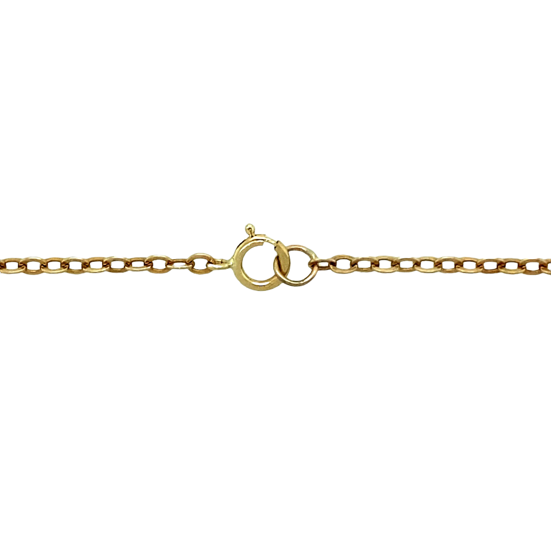 9ct Gold & Quartz 16" Necklace