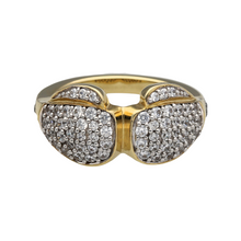 Load image into Gallery viewer, New 9ct Gold &amp; Cubic Zirconia Boxing Glove Ring
