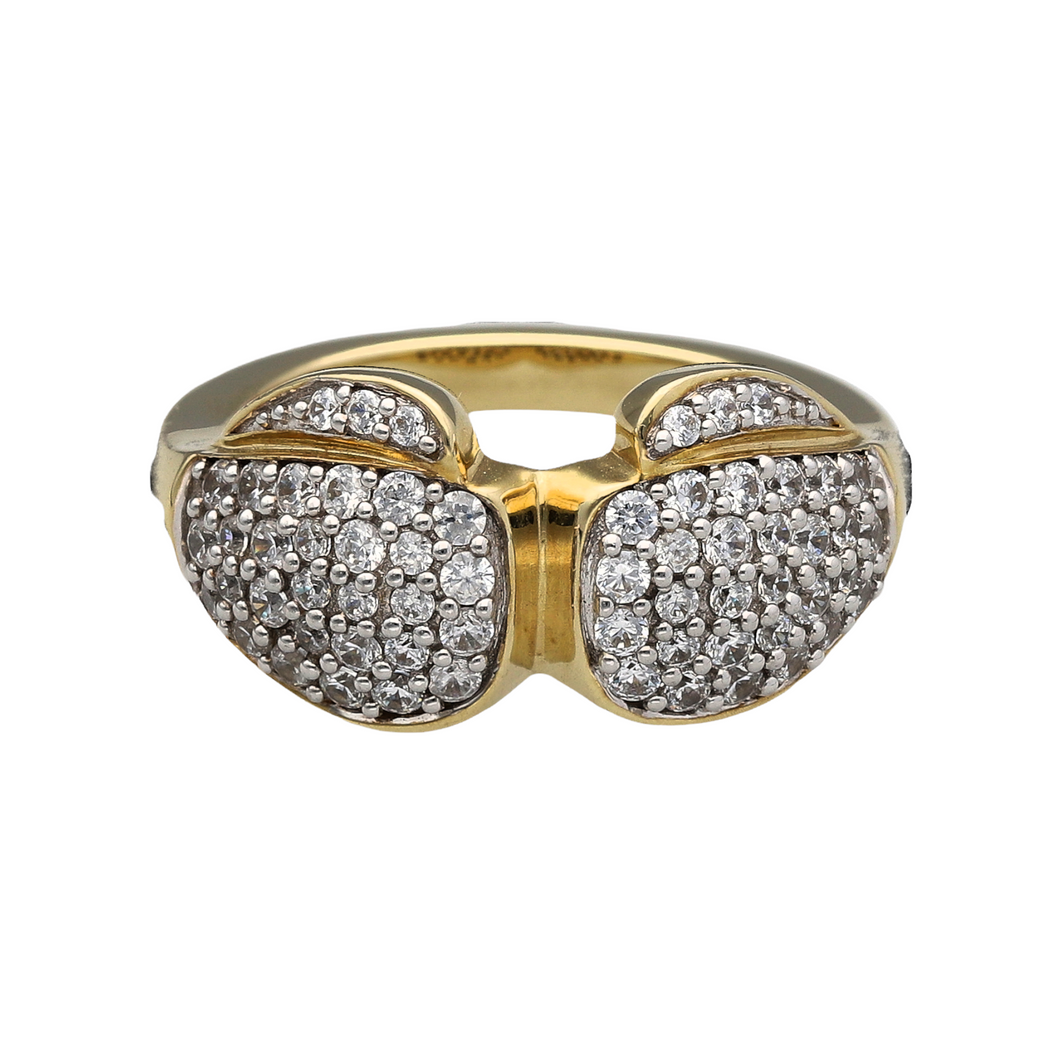New 9ct Gold & Cubic Zirconia Boxing Glove Ring