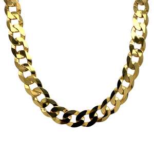 SALE New 9ct Gold 24" Curb Chain 26 grams