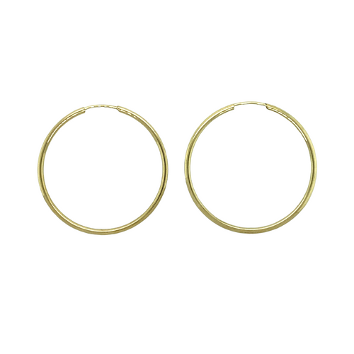 9ct Gold Polished Hoop Earrings