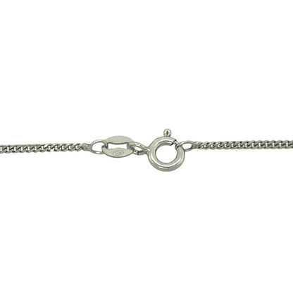 New 925 Silver September Birthstone Pendant 18"/20" Necklace