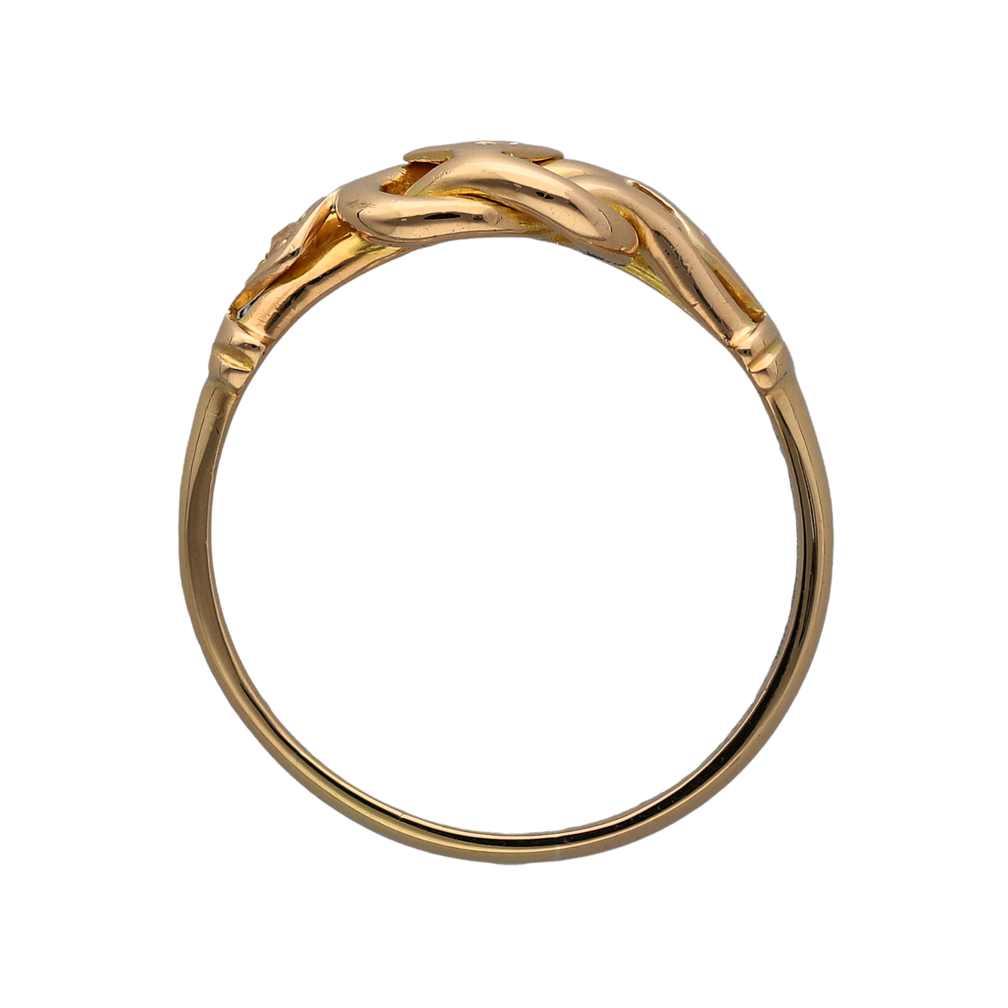 9ct Gold Cz Knot Ring - RN1617 – Delan Jewellery
