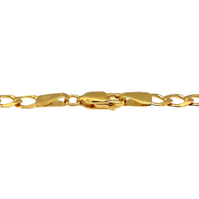 Load image into Gallery viewer, New 9ct Yellow Gold 7&quot; Figaro Bracelet with the weight 3.30 grams and link width 4mm
