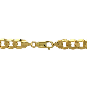 New 9ct Yellow Gold 24" Curb Chain with the weight 27.60 grams and link width 8mm