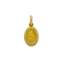 Load image into Gallery viewer, New 9ct Gold Small Oval St Christopher Pendant
