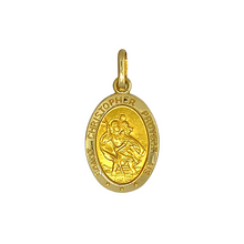 Load image into Gallery viewer, New 9ct Gold Oval St Christopher Pendant
