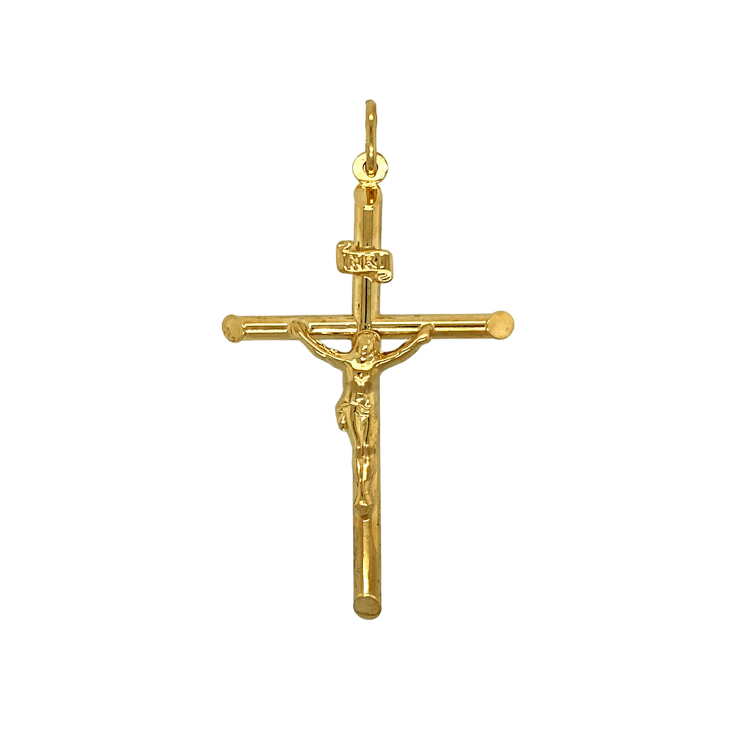 New 9ct Gold Crucifix Pendant