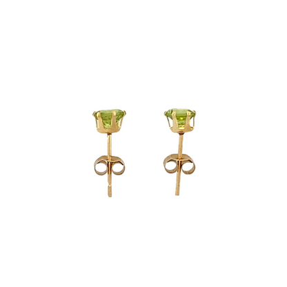 New 9ct Gold & Peridot Stud Earrings