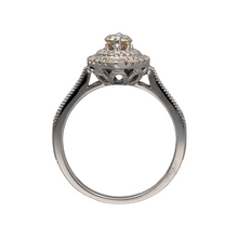 Load image into Gallery viewer, New 9ct White Gold &amp; Diamond Marquise Halo Ring
