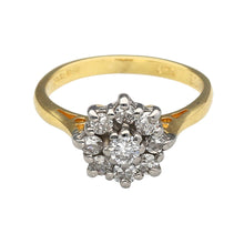 Load image into Gallery viewer, 18ct Gold &amp; Diamond Flower Cluster Ring

