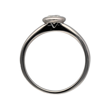 Load image into Gallery viewer, 18ct White Gold &amp; Diamond Rubover Set Solitaire Ring
