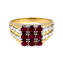 Load image into Gallery viewer, 18ct Gold &amp; Ruby Set Watch Style Ring
