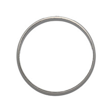 Load image into Gallery viewer, 9ct White Gold D Shape Wedding Band Ring
