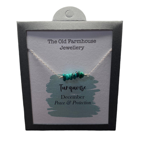 New 925 Silver & Turquoise Set December Birthstone 18