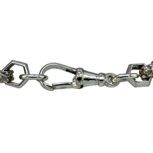 Load image into Gallery viewer, New 925 Silver 9&quot; Fancy Hexagonal Style Patterned Belcher Bracelet with the weight 20 grams and link width 8mm. The links are alternating between patterned and plain
